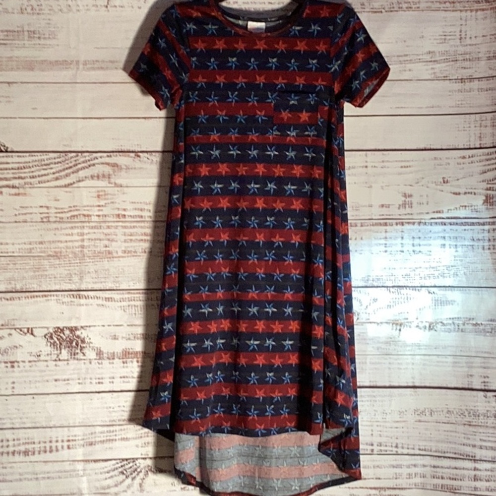 XXS stars and stripes Lularoe Carly